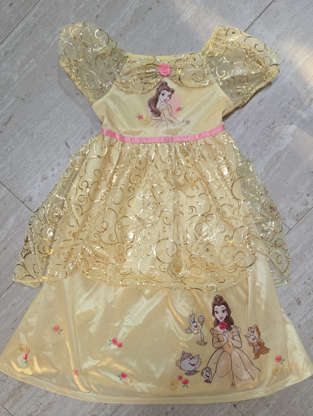 Disney Princess Belle Yellow Costume Dress